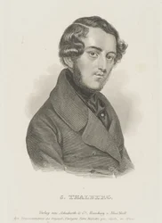 Portrait of the Pianist and Composer Sigismund Thalberg 1812-1871, c. 1850