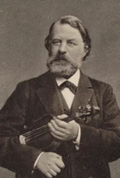 Portrait of the violinist and composer Joseph Joachim 1831-1907