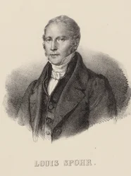 Portrait of the Violinist and Composer Louis Spohr, 1784-1859