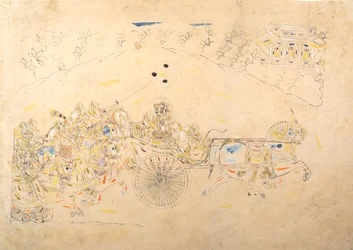 Preparatory Study for a Portrait of Man Singh and His Harem
