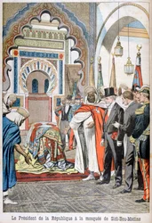President Loubet Visiting the Mosque of Sidi Bou Medine, Tlemcen, Algeria