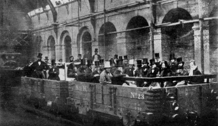 Prime Minister William Gladstone Opens the Metropolitan Railway, London, 1863