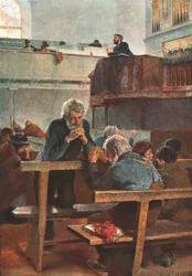 Primitive Methodists at Prayer, c1889