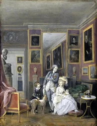 Prince Alexander Sergeevich Stroganov with His Wife Ekaterina Petrovna and Children, ca 1778