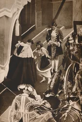 Princess Elizabeth arriving for the Coronation of her parents, 1937
