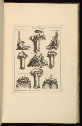 Print, Designs of Agraffes, 1745