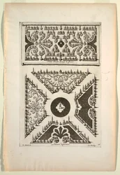 Print, Flat Band of Flowers (Five Different Variations)