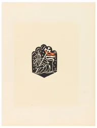 Print, Vignette, Plate X, Ethiopia, or Christ, Madonna and Saints, as I Saw Them in the Illuminations of Old Ethiopian Codices, Portfolio, 1920