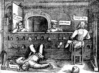 Prisoners in the Lollards Tower, 1550s, c1920