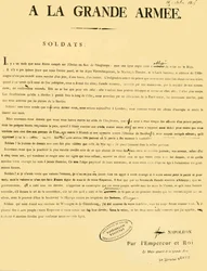 Proclamation to the Army, 13 October 1805