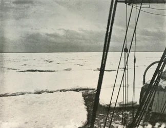 Pushing Through Heavy Floes In the Ross Sea, c1908, 1909