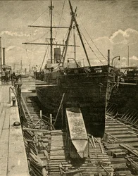 Putting the Obelisk in the Hold of the Steamer