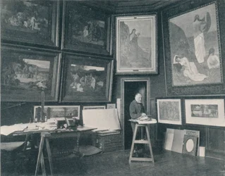 Puvis De Chavannes in his Studio