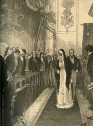 Queen Caroline Entering the House of Lords During Her Trial, Westminster, London