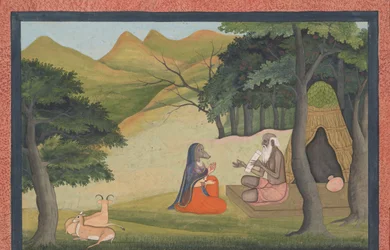 Queen Choladevi Before the Hermit-Sage Angiras