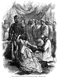 Queen Philippa interceding for the Burgesses of Calais, 1346