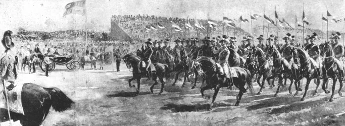 Queen Victoria Reviewing the Army of the Empire at Aldershot