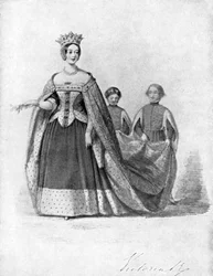 Queen Victoria as Queen Philippa at the Plantagenet Ball, Buckingham Palace