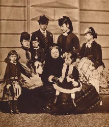 Queen Victoria with Her Daughter-in-Law and Grandchildren, c1880 1935