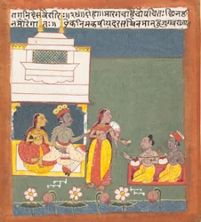 Ragini Des Variri: Page from a Dispersed Ragamala Series Garland of Musical Modes