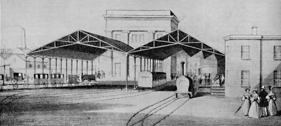 Railway stations in the early days were strangely primitive affairs