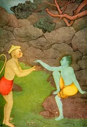 Rama sending his Signet-ring to Sita