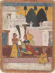 Ramkali Ragini: Page from a Dispersed Ragamala Series Garland of Musical Modes