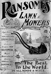 Ransomes Lawn Mowers advertisement