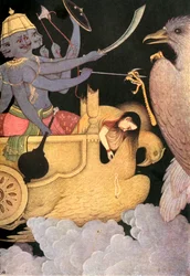 Ravana Fighting with Jatayu