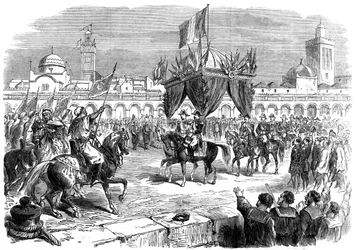 Reception of the Emperor of France on the Quay at Algiers, 1865