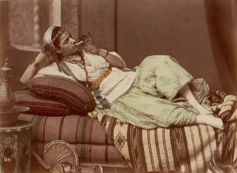 Reclining Woman Smoking