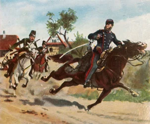 Reconnaissance ride of Count Zeppelin at Schirlenhof, 26 July 1870, 1936