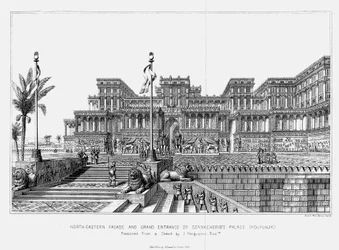 Reconstruction of the north-eastern façade of Sennacherib