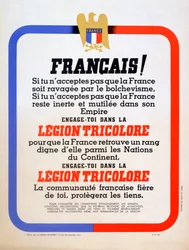 Recruitment Poster for the Vichy French Legion Tricolore