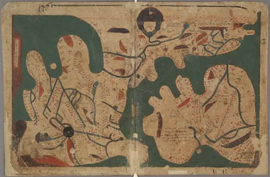 Rectangular World Map from The Book of Curiosities of the Sciences and Marvels for the Eyes