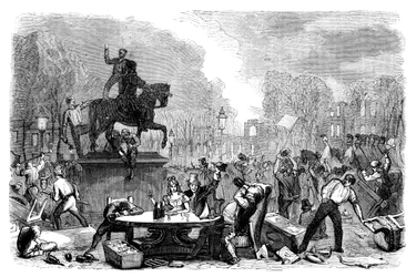 Reform Riots in Queens Square, Bristol, 1831