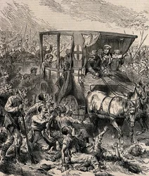 Rescuing the Wounded Russian Soldiers from the Battlefield, c1878