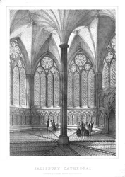 Restored Chapter House at Salisbury Cathedral