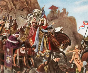 Return of Henry III from his first journey to Rome