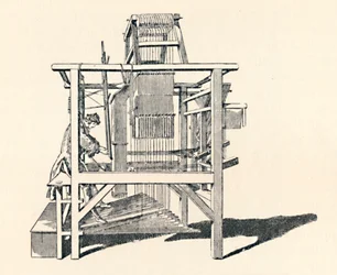 Ribbon Weaver at His Loom, 1747