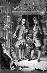 Robert Boyle, Anglo-Irish chemist and physicist and Denis Papin, French physicist, 1870