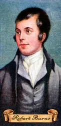 Robert Burns, from a Series of Cigarette Cards