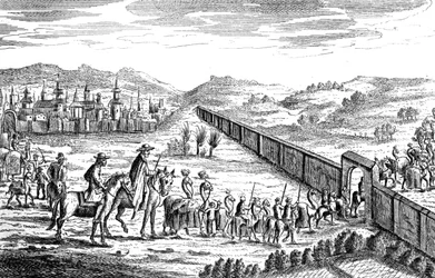 Robinson Crusoe with the Muscovite Caravan