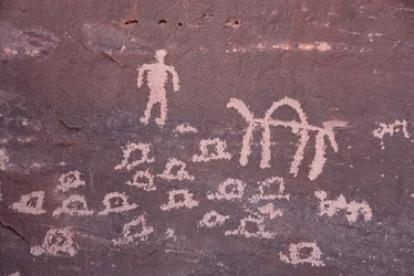Rock paintings at Inchalt, Ghat, Libya