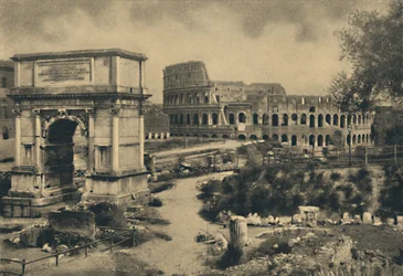Rome - Arch of Titus - The Colosseum