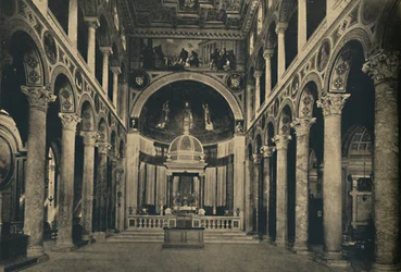 Basilica of St. Agnes outside the walls on the Street Nomentana, Rome, 1910
