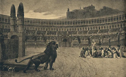 Roma - Circus Maximus - Last Prayer of the Christians Thrown to the Wild Animals