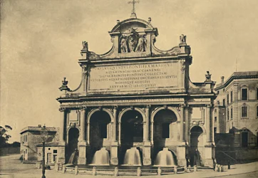 Fountain of the Aqueduct of Paul V, Rome, 1910