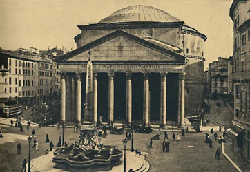 Roma - Pantheon of Agrippa and Fountain of the Rotonda