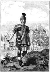 Roman Centurion Conquering the Gauls under Julius Caesar